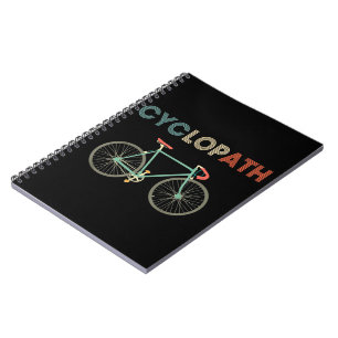 Carnet Cyclopath Bicyclette amusant Humour cycliste