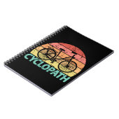 Carnet Cyclopath drôle Cyclisme (Côté gauche)