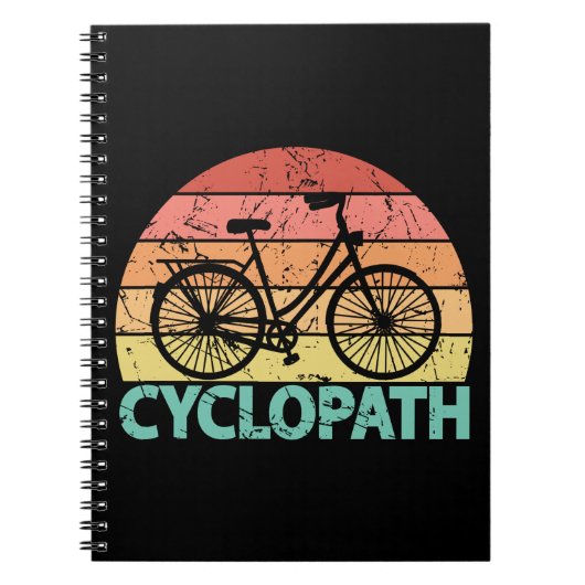 Carnet Cyclopath drôle Cyclisme (Devant)
