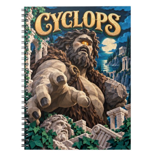 Carnet Cyclope, Monstre de découpe de papier (Devant)