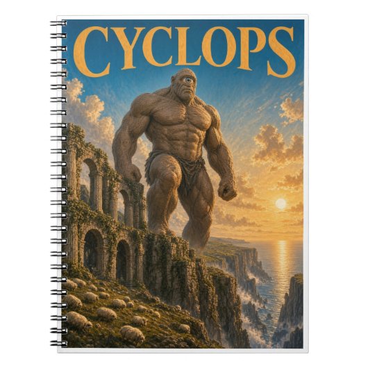 Carnet Cyclope, Monstre de Fantasy Gothique (Devant)
