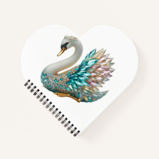 Carnet Cygne en Diamants et Cristal de Luxe