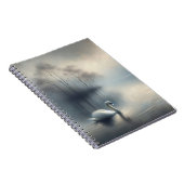 Carnet Cygne solitaire sur le lac Misty (Côté Droit)