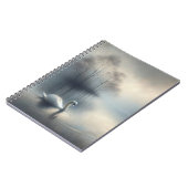 Carnet Cygne solitaire sur le lac Misty (Côté gauche)