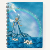 Carnet Cygnes Blanches Et Angel (Devant)