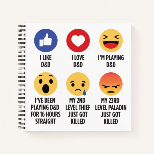 Carnet D&D Emojis (Devant)