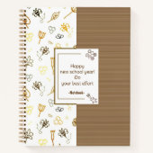 Carnet d'abeilles motifs (Devant)