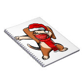 Carnet Dabing Beagle Wears Visage Masque Dab Dance Cute C (Côté Droit)