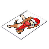 Carnet Dabing Beagle Wears Visage Masque Dab Dance Cute C (Côté gauche)