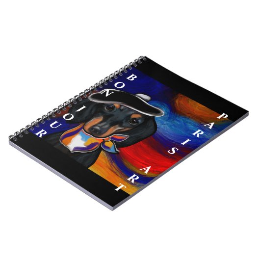 CARNET DACHSHUND  (Côté gauche)