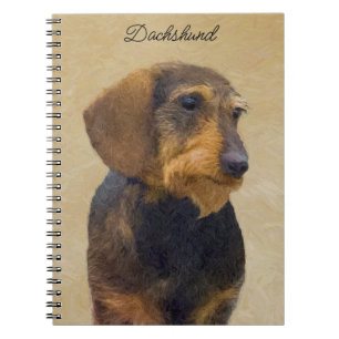 Carnet Dachshund (À poils durs) Peinture Chien Art origin