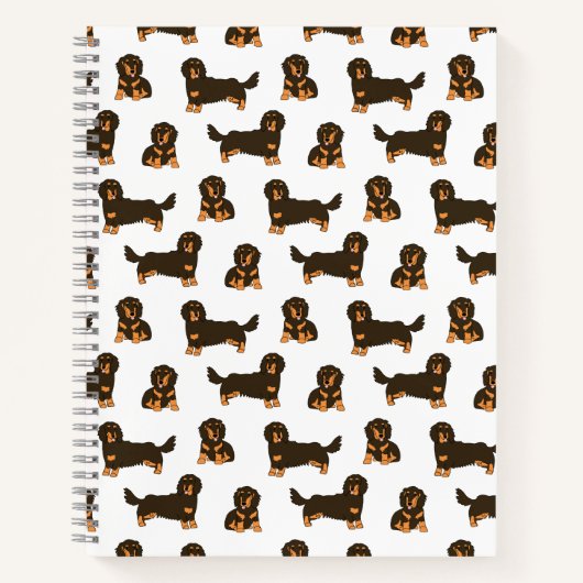 Carnet Dachshund aux cheveux longs (Devant)