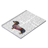 Carnet Dachshund Avec Sweat Laineux (Côté gauche)