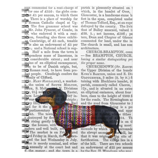Carnet Dachshund Avec Sweat Laineux (Devant)