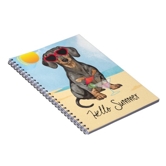 Carnet Dachshund d'été (Côté Droit)