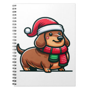 Carnet Dachshund Elegance Christmas Anticipation Classic