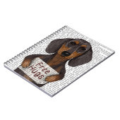 Carnet Dachshund Free Hugs (Côté gauche)