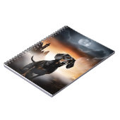 Carnet Dachshund Halloween effroi (Côté gauche)