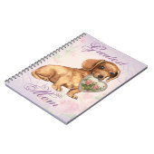 Carnet Dachshund Heart Maman (Côté gauche)