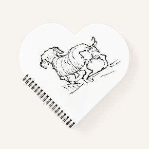 Carnet Dachshund Heureux – Illustration de chien saucisse