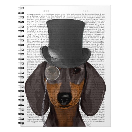 Carnet Dachshund, Hound officiel et Casquette (Devant)