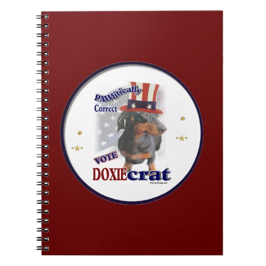 Carnet Dachshund Humour politique (Devant)