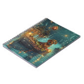 Carnet Dachshund Noël Festive Voyage (Côté gauche)