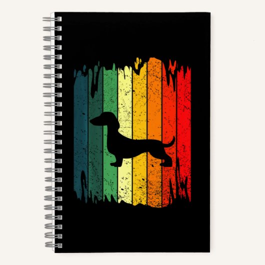 Carnet Dachshund Papa Weiner Propriétaire d'animal de com (Recto)