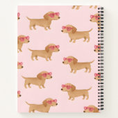 Carnet Dachshund Personnalisé Adorable Chien (Dos)