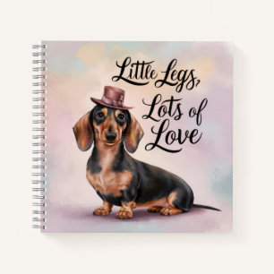 Carnet Dachshund Petits Jambes Beaucoup d'amour
