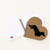 Carnet Dachshund Poil Long - Silhouette 1 (Intérieur)
