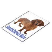 Carnet Dachshund Puppy Dog Blue Love (Côté gauche)