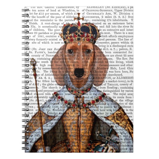 Carnet Dachshund Queen 2 (Devant)