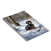 Carnet Dachshund Qu'Il Neige Noël (Côté Droit)
