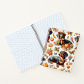 Carnet Dachshund vintage sans couture (Intérieur)