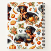 Carnet Dachshund vintage sans couture (Dos)