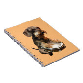 Carnet Dachshund Wirehair Jouer des tambours (Côté Droit)
