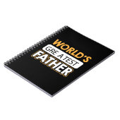 Carnet Daddy Gift Le plus grand père du monde (Côté gauche)