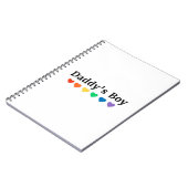 Carnet Daddy's Boy, Pride Rainbow Hearts, Funny Cool LGBT (Côté gauche)