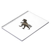 Carnet Daddysaurus Dinosaur Vintage Engraving Shirt Desig (Côté gauche)