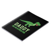 Carnet Daddysaurus Dinosaure T-Rex Dino Papa Fête des Pèr (Côté gauche)