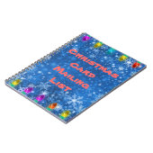 Carnet d'adresses de la carte de Noël (Côté gauche)