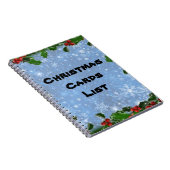 Carnet d'adresses de la carte de Noël (Côté Droit)