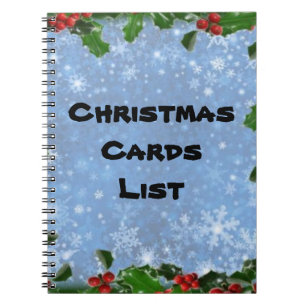 Carnet d'adresses de la carte de Noël