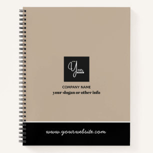 Carnet d'affaires à logo d'entreprise personnalisé