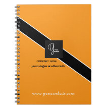 Carnet d'affaires à logo d'entreprise personnalisé