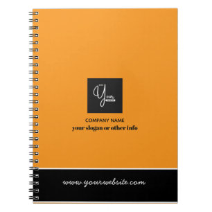 Carnet d'affaires à logo d'entreprise personnalisé