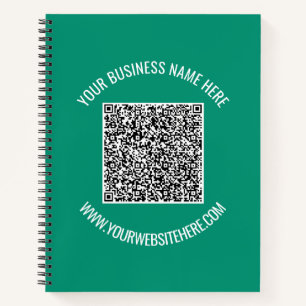 Carnet d'affaires de codes QR personnalisés exempl