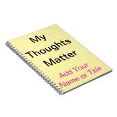 Carnet d'Affirmation Auto-Worth Cadeau personnalis (Côté Droit)