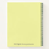 Carnet Daffodile botanique Pastel Flower (Dos)